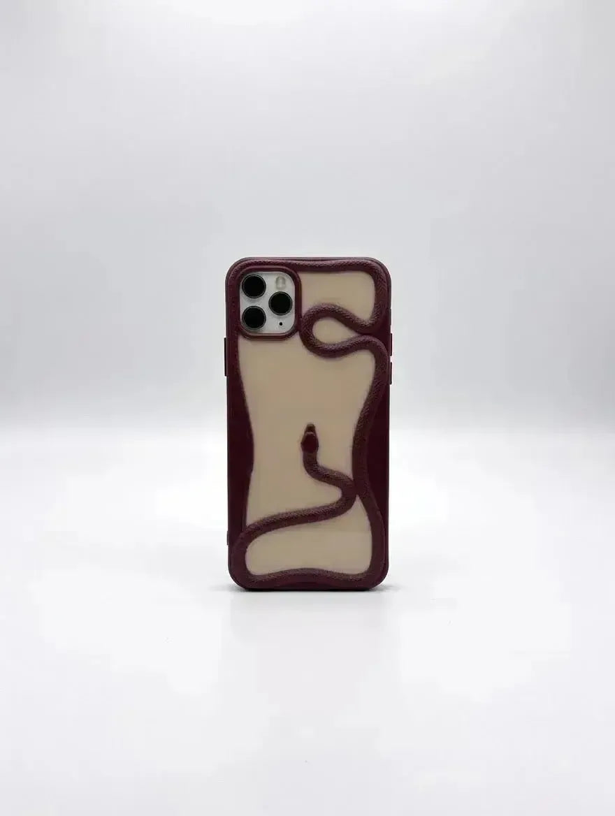 Röd Serpent iPhone-skal från Design Case