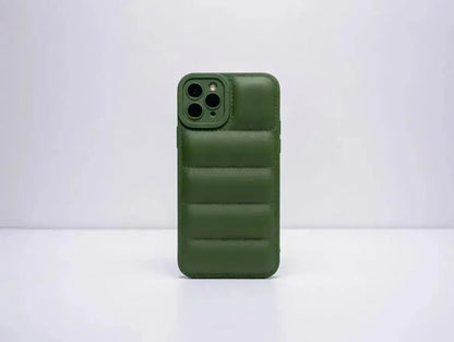 Green Design Quilted Puffer Phone Case - Design Case