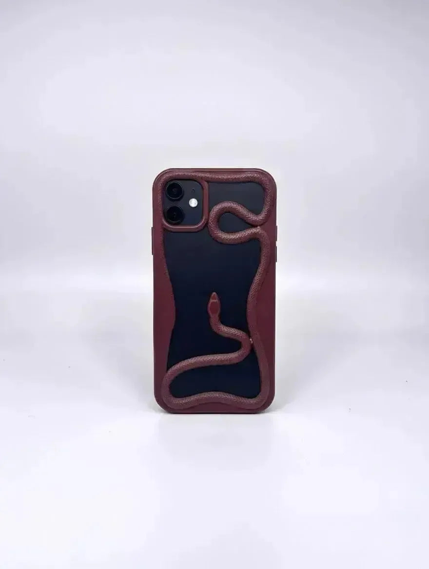 Röd Serpent iPhone-skal från Design Case