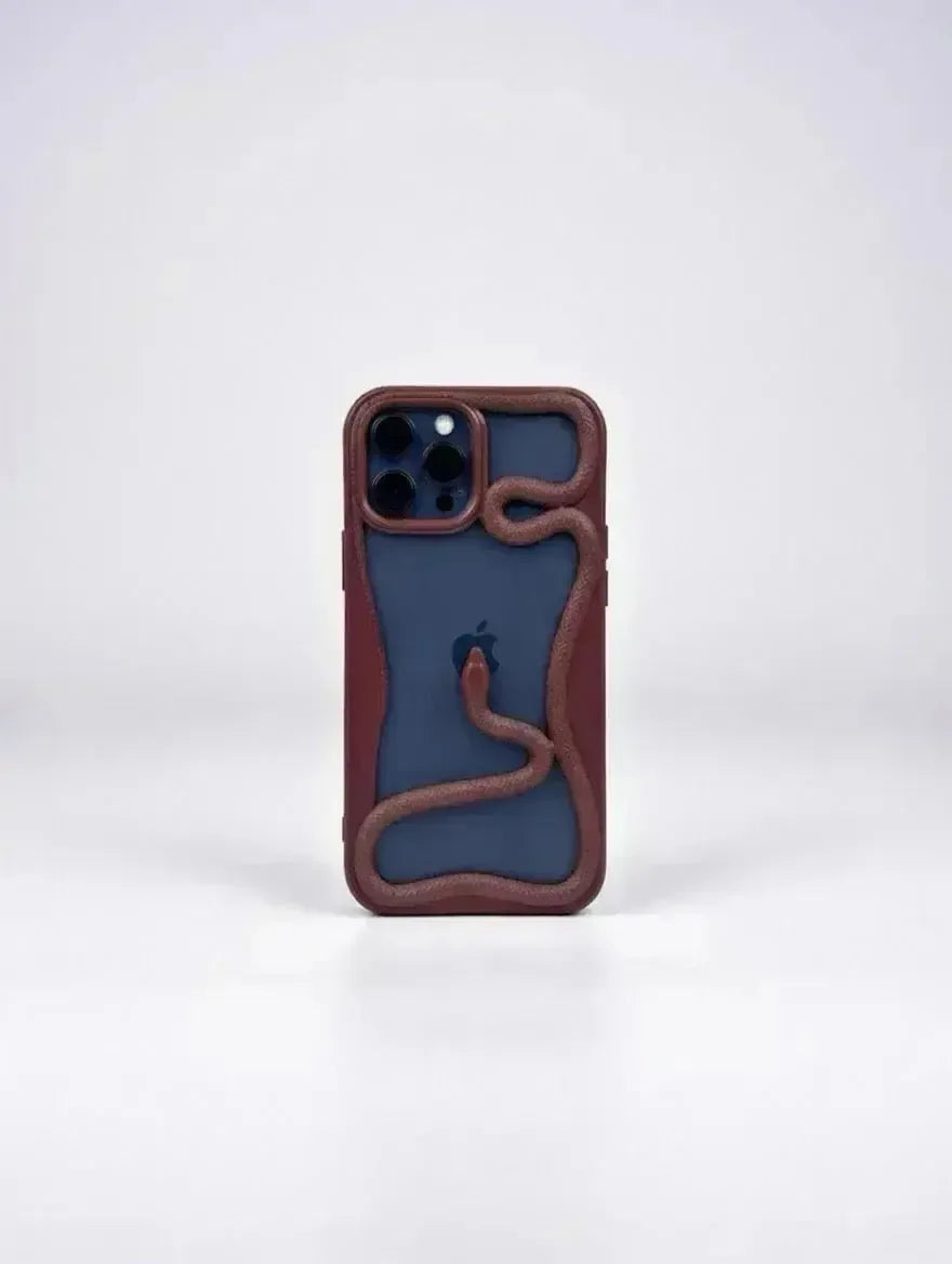 Röd Serpent iPhone-skal från Design Case