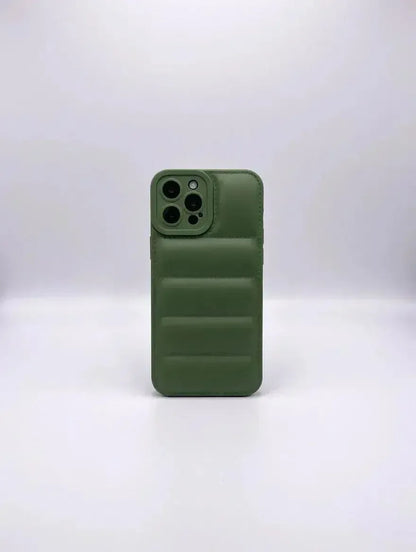 Green Design Quilted Puffer Phone Case - Design Case