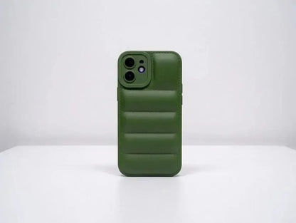 Green Design Quilted Puffer Phone Case - Design Case
