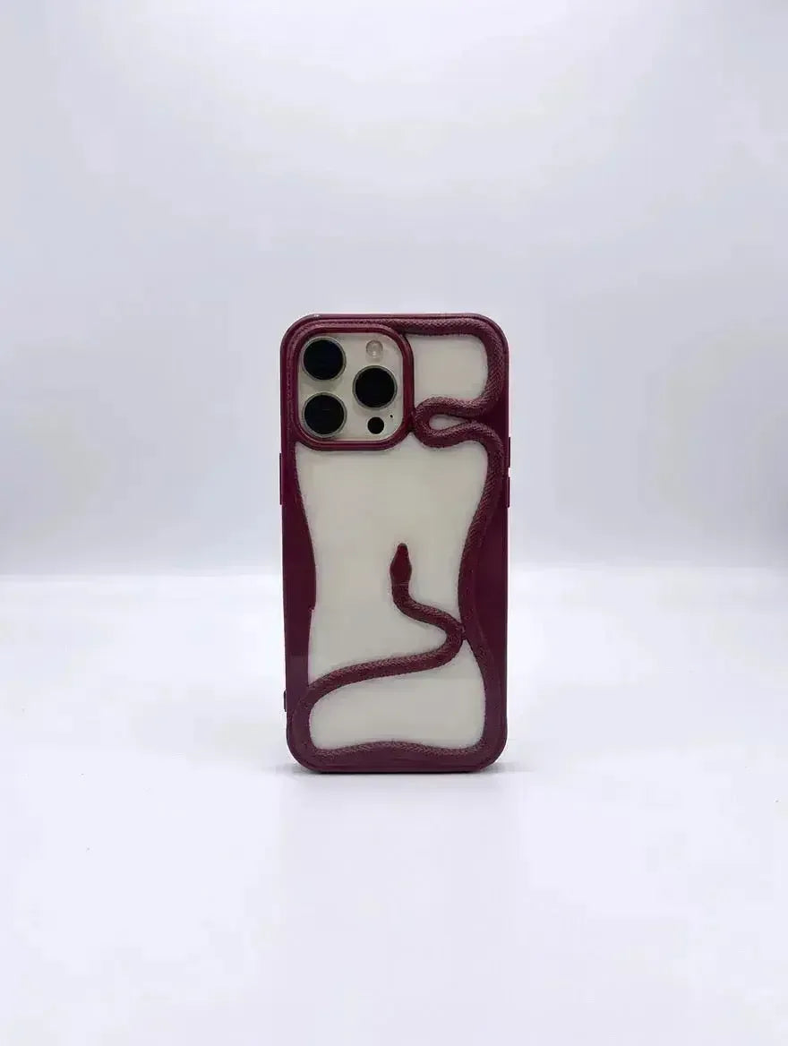 Röd Serpent iPhone-skal från Design Case