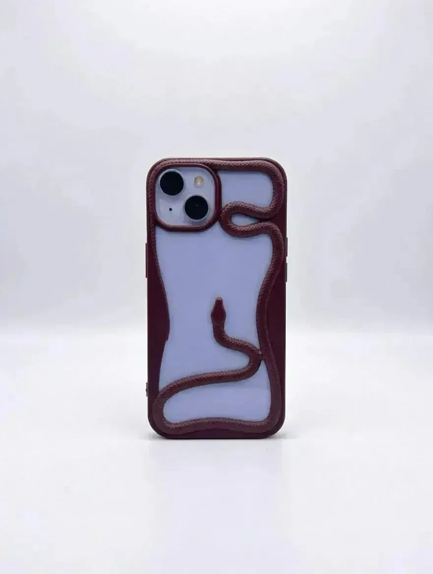 Röd Serpent iPhone-skal från Design Case