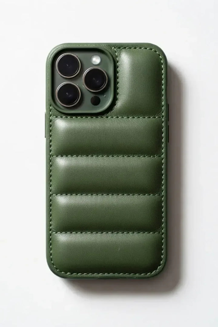 Grön puffer-mobilskal från Design Case
