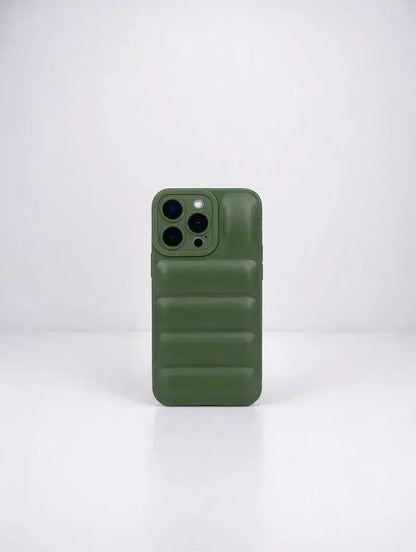 Green Design Quilted Puffer Phone Case - Design Case