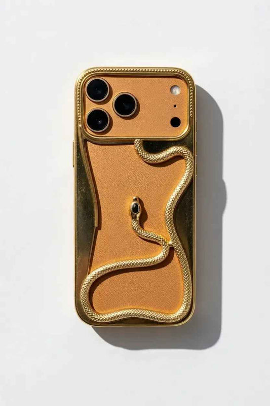 17_pro_max_snake_gold_without_background - Design Case