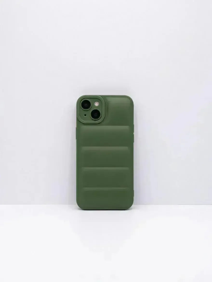 Green Design Quilted Puffer Phone Case - Design Case