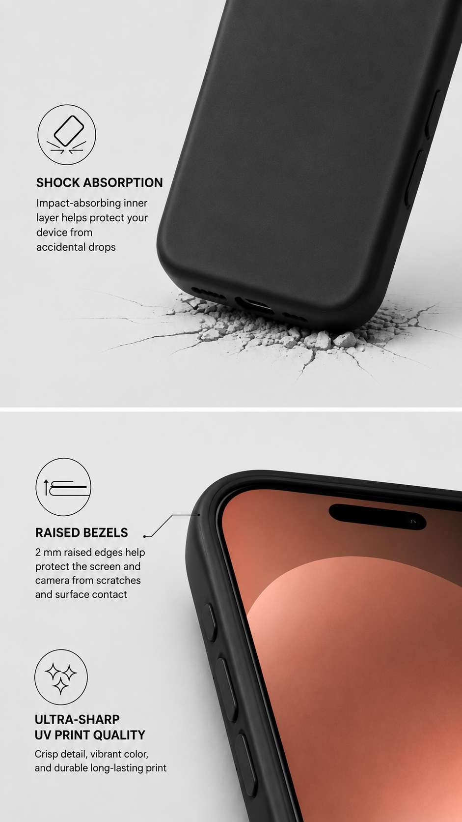 Black iPhone Design Case