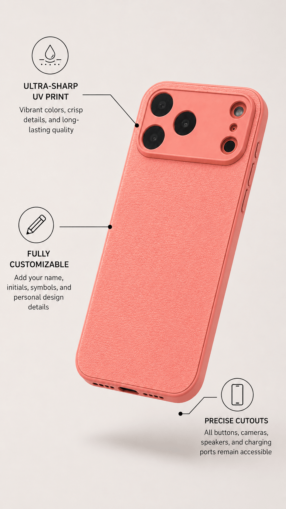 Atelier Custom iPhone Case - Pink
