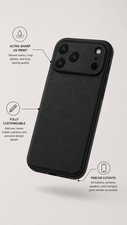 Atelier Custom iPhone Case - Black
