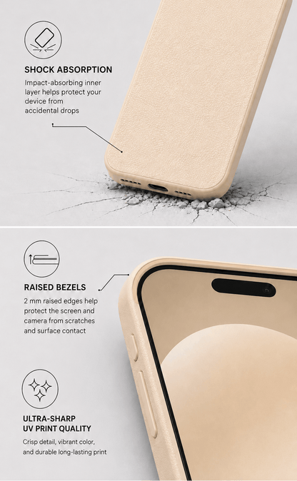 Atelier specialanpassat iPhone-fodral - Beige