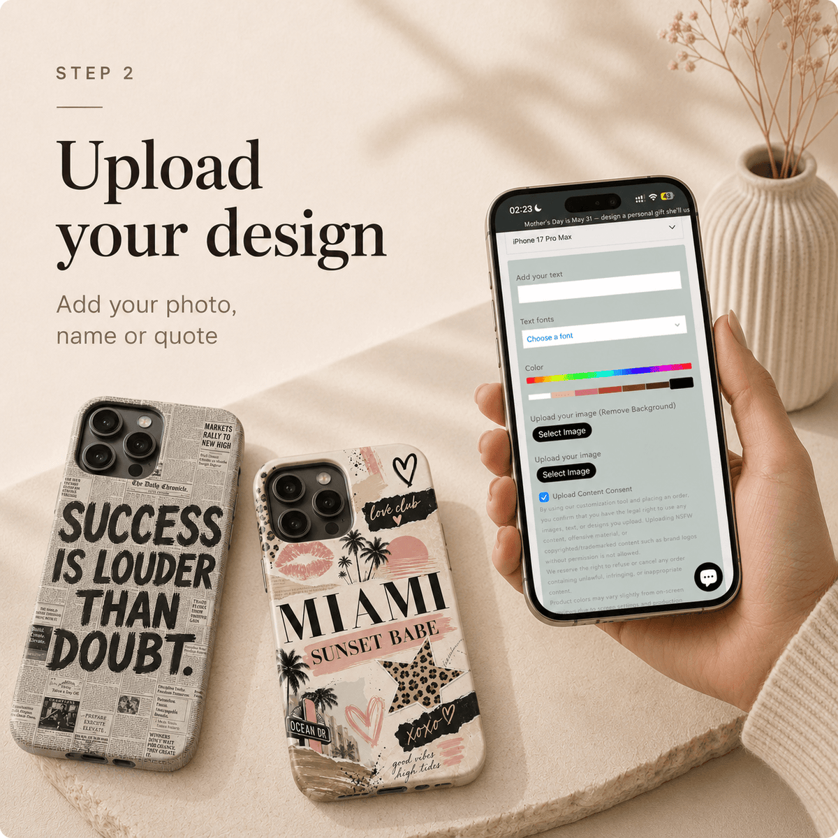 Ladda upp din design