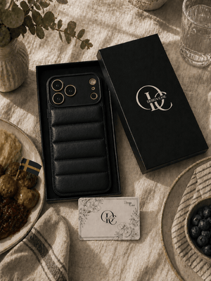 Svart iPhone Puffer-fodral
