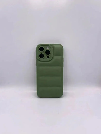 Green Design Quilted Puffer Phone Case - Design Case