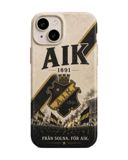 AIK elfenben diagonal klubbmärke iPhone-skal