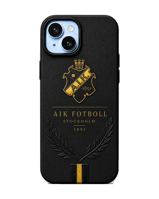 AIK svart Crown Laurel iPhone-skal