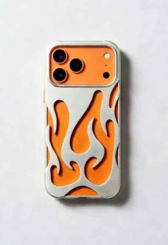 Silver Argent Flame iPhone Fodral - Design Fodral