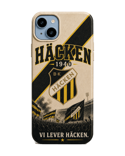 BK Häcken svart och gul rand iPhone-skal