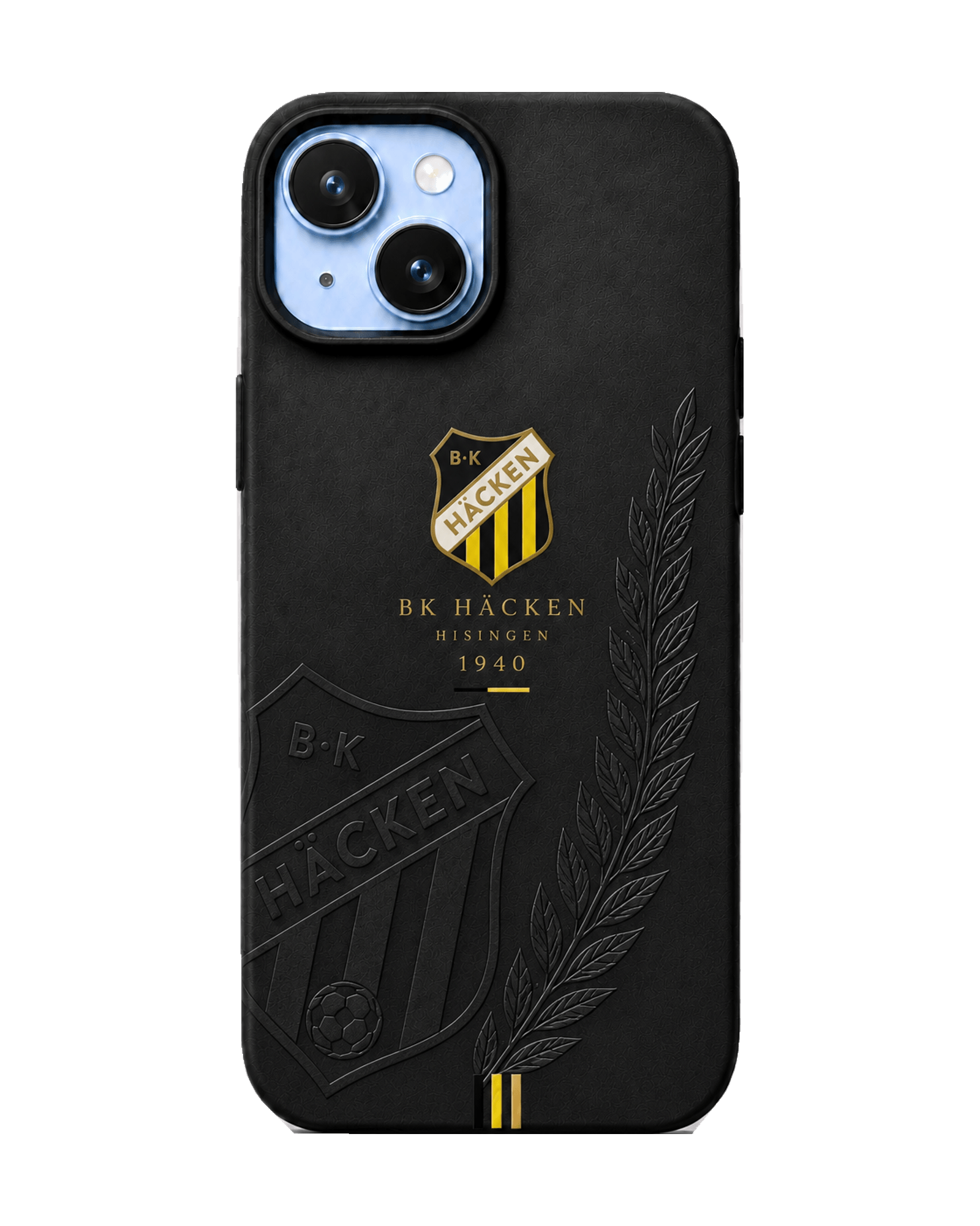 BK Häcken minimalistisk klubbmärke iPhone-skal