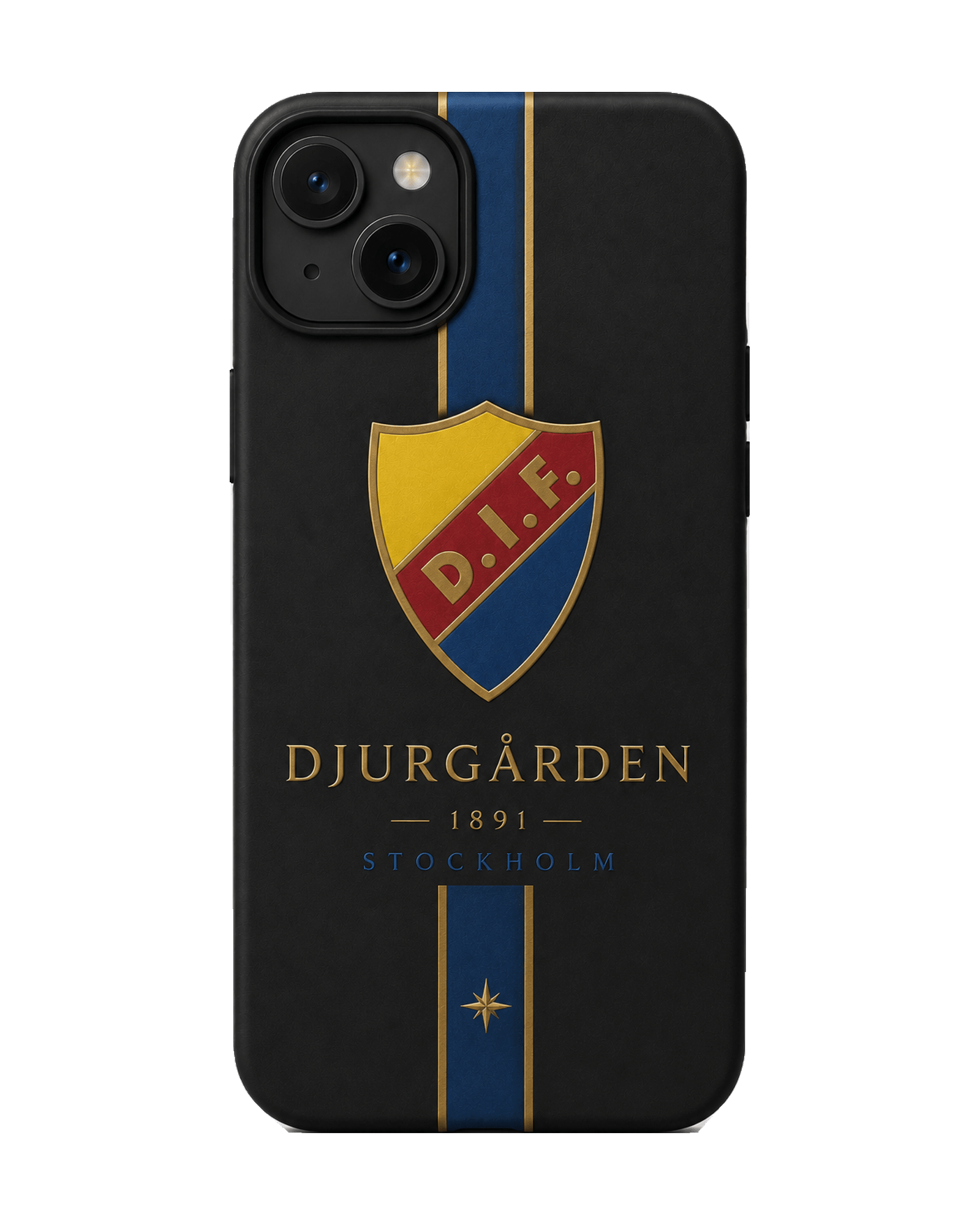Djurgården signatur klubbmärke iPhone-skal
