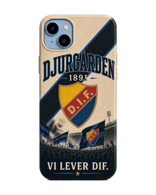 Djurgården Tricolor rand iPhone-skal