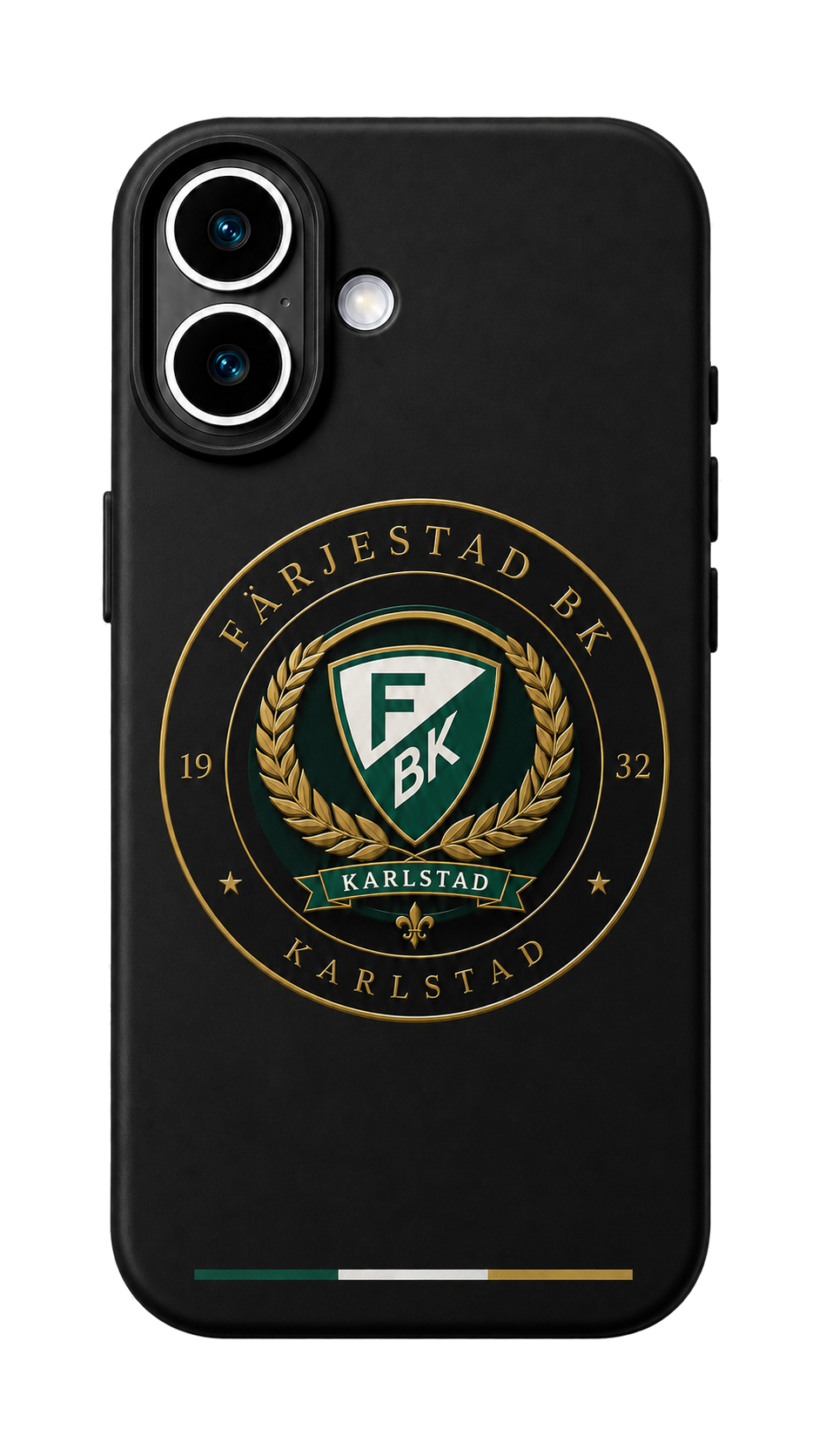 Färjestad BK Black Karlstad Crest iPhone Case