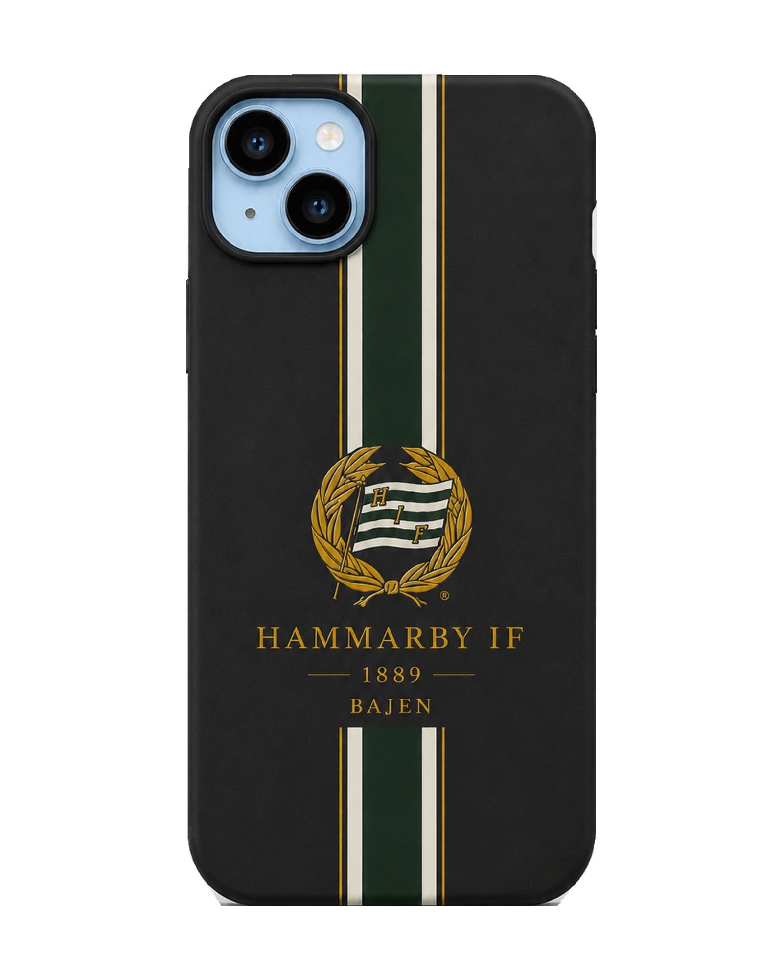Hammarby Bajen klubbmärke svart iPhone-skal