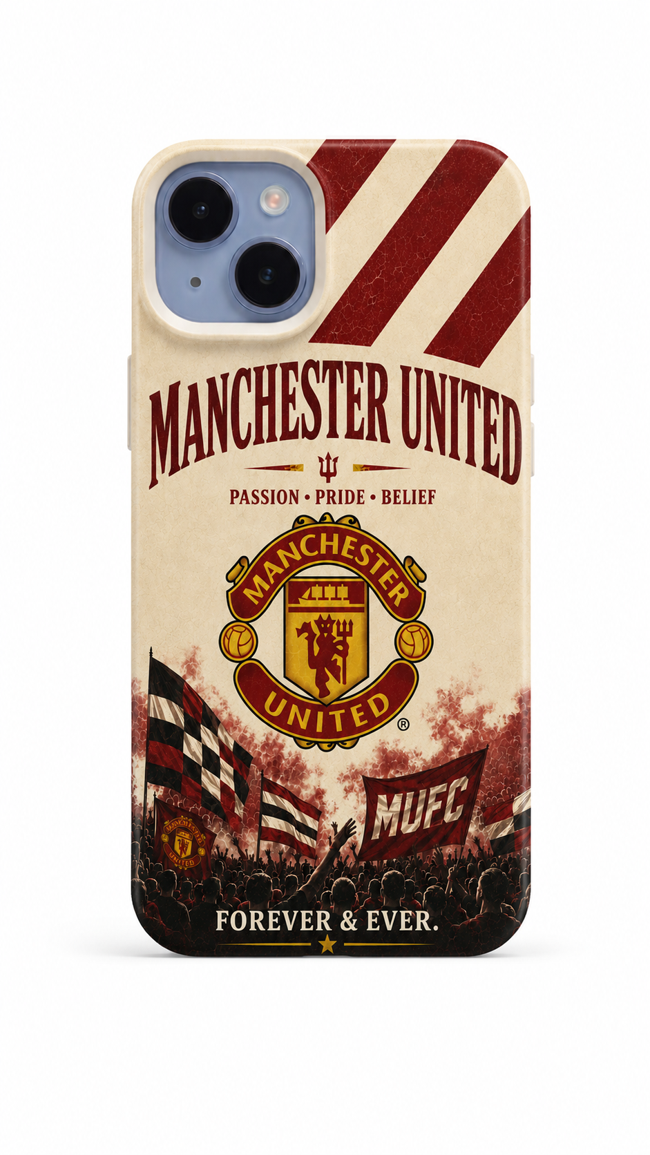Manchester United Black Gold Emblem iPhone Case