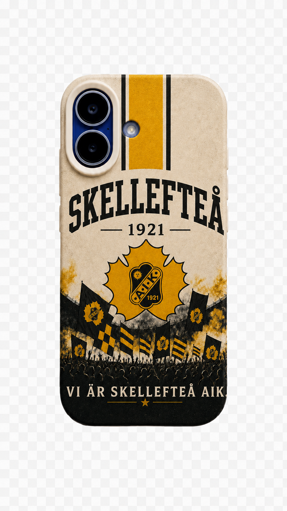 Skellefteå AIK Beige Matchday Heritage iPhone Case
